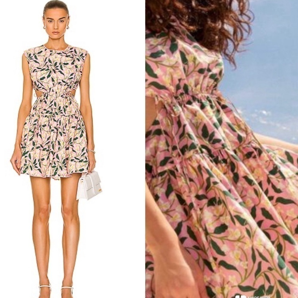 Agua by Agua Bendita Dos Gardenias Rosa dress NWT